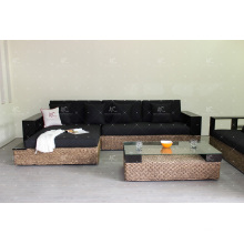 High Standard Wicker Furniture Water Hyacinth Sofa Set for Indoor Living Room